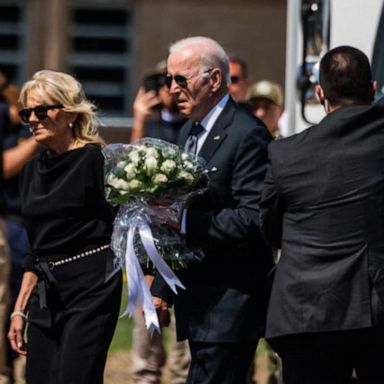 VIDEO: President Joe Biden and first lady Jill Biden visit Uvalde, grieve with community