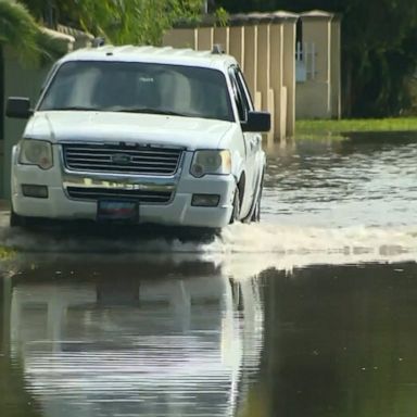 A tropical storm warning is in effect in Miami, Fort Myers and West Palm Beach as South Florida braces for its first storm of the Atlantic hurricane season.