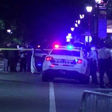 The shooting erupted at a crowded intersection in Philadelphia's South Street entertainment district just before midnight. 