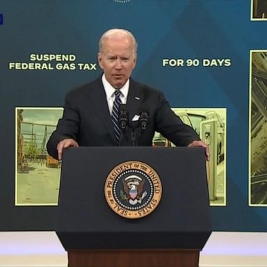 VIDEO: ABC News Live: Biden calls for gas tax holiday to stop pain at pump