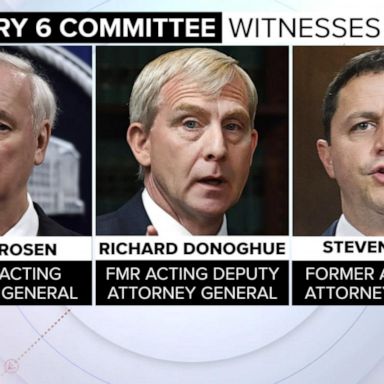 VIDEO: Former Justice Department officials to testify during Jan. 6 hearing Thursday