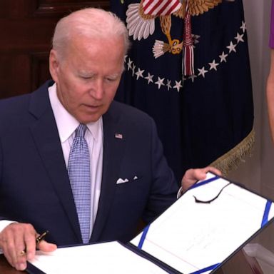 VIDEO: Biden signs bipartisan gun safety bill