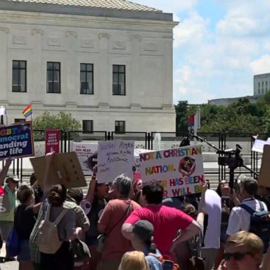 VIDEO: ABC News Live: Nation reacts to Supreme Court striking down Roe v. Wade