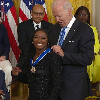 VIDEO: Biden awards Medal of Freedom to Denzel Washington, Simone Biles, 15 others 