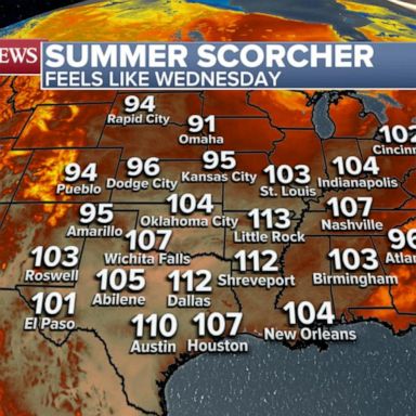 VIDEO: Millions of Americans sweating out triple-digit temperatures as Europe boils