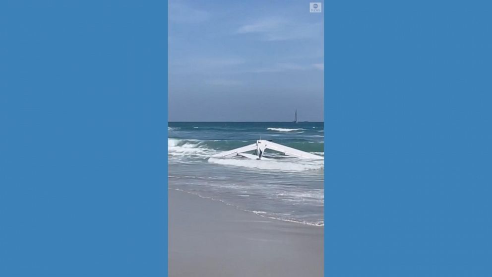 Video Small Plane Crashes Into Water Off California Beach Abc News 9244