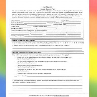 Lee County School District in Florida announced a plan for transgender students to be required to fill out forms if they want to be addressed in school by the gender with which they identify.