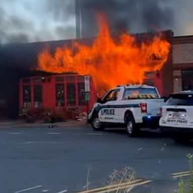 The incident occurred Friday evening after a car slammed into Ireland's Four Courts in Arlington. 