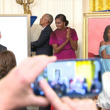 VIDEO: ABC News Live: Obamas return to White House for portrait unveiling