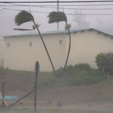 VIDEO: Puerto Rico experiences heavy flooding and power outages due to Hurricane Fiona