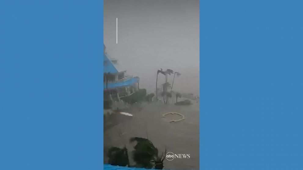 Video Timelapse Of Hotel Courtyard, Pool Submerged From Storm Surge In ...