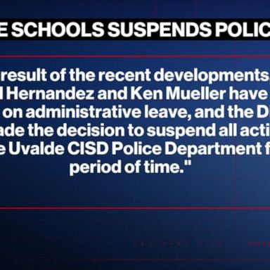 VIDEO: Uvalde school district suspends entire police force, superintendent to retire