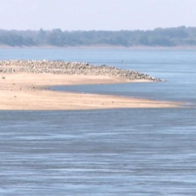 The image of barges idling along the Mississippi River could be indicative of future economic woes should the drought conditions in the Midwest continue to worsen.