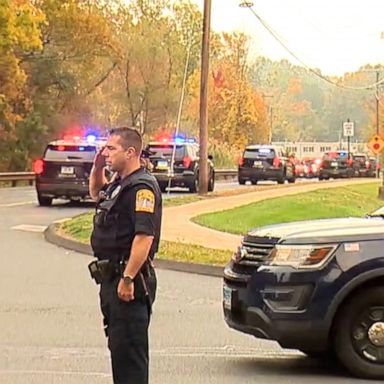 Two Bristol police officers were shot while responding to a domestic violence emergency call at a home late Wednesday night, according to Connecticut Gov. Ned Lamont.