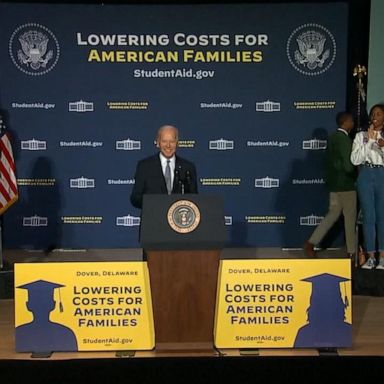 President Joe Biden on Friday gave remarks on his student loan forgiveness program at Delaware State University, an HBCU where over 75% of students received a Pell grant. 