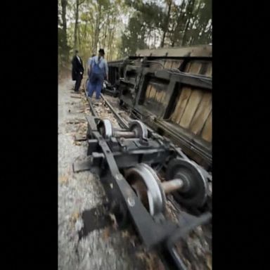 Seven people have been hospitalized after a train derailed at the Silver Dollar City amusement park in Branson, Missouri, Wednesday night.