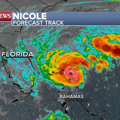 VIDEO: Tropical Storm Nicole strengthens, zeroes in on Florida