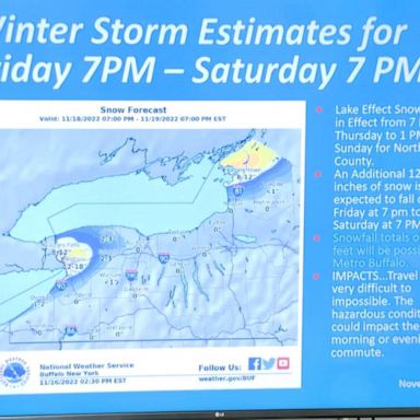 A "significant" lake-effect snowstorm could dump up to 4 feet of snow in the Buffalo region over the coming days, officials said.