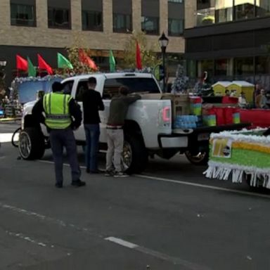 The truck driver lost control of the vehicle before striking the girl during a Christmas parade in Raleigh, North Carolina, on Saturday, police said. 