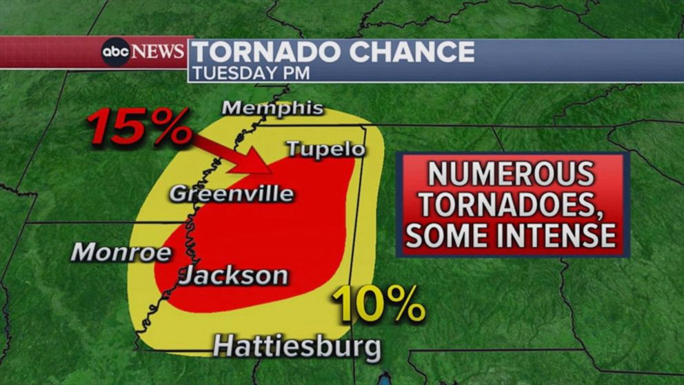 Video South Braces For Potentially Dangerous Tornadoes Abc News 9918