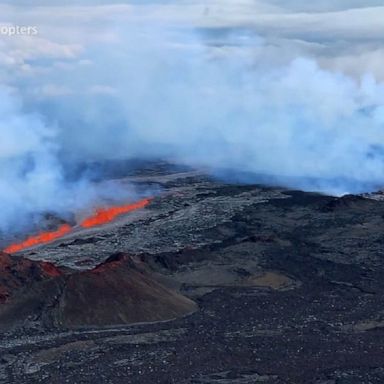 Scientists have observed two new lava flows out of the Mauna Loa volcano in Hawaii, the first eruption from the world’s largest active volcano in nearly 40 years. 