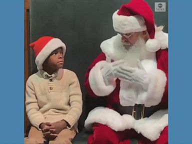 WATCH: Santa uses sign language to communicate with deaf and hard of hearing children