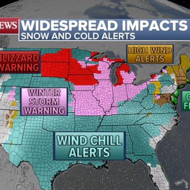 VIDEO: 180 million people on alert as dangerous holiday storm hits US