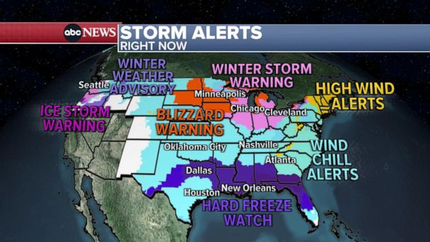 Video Blizzards, freezing temperatures impact most of the country ahead ...