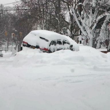 VIDEO: Buffalo buried under 4 feet of snow as the death toll rises