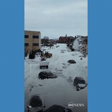 VIDEO: Drone footage shows snow-hit Buffalo