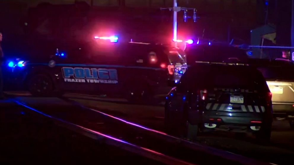 Video PA police officer killed in shootout ABC News