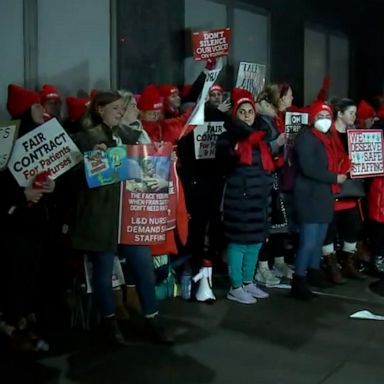 Nurses are on strike for better pay, better working conditions and more staffing. 