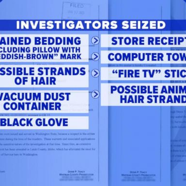 VIDEO: Unsealed court documents show items taken from Idaho murder suspect's apartment