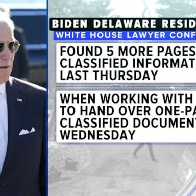 VIDEO: More classified documents found in FBI search of Biden's Delaware home