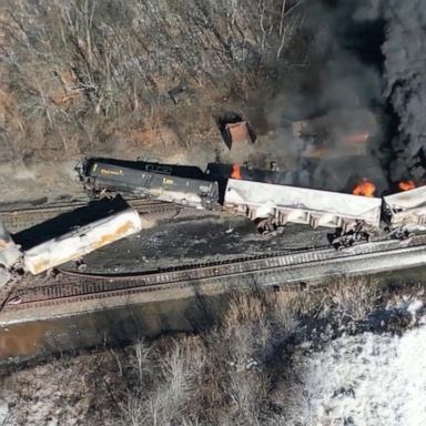 Ohio Gov. Mike DeWine is urging residents in the surrounding area of East Palestine, Ohio, to evacuate immediately. 