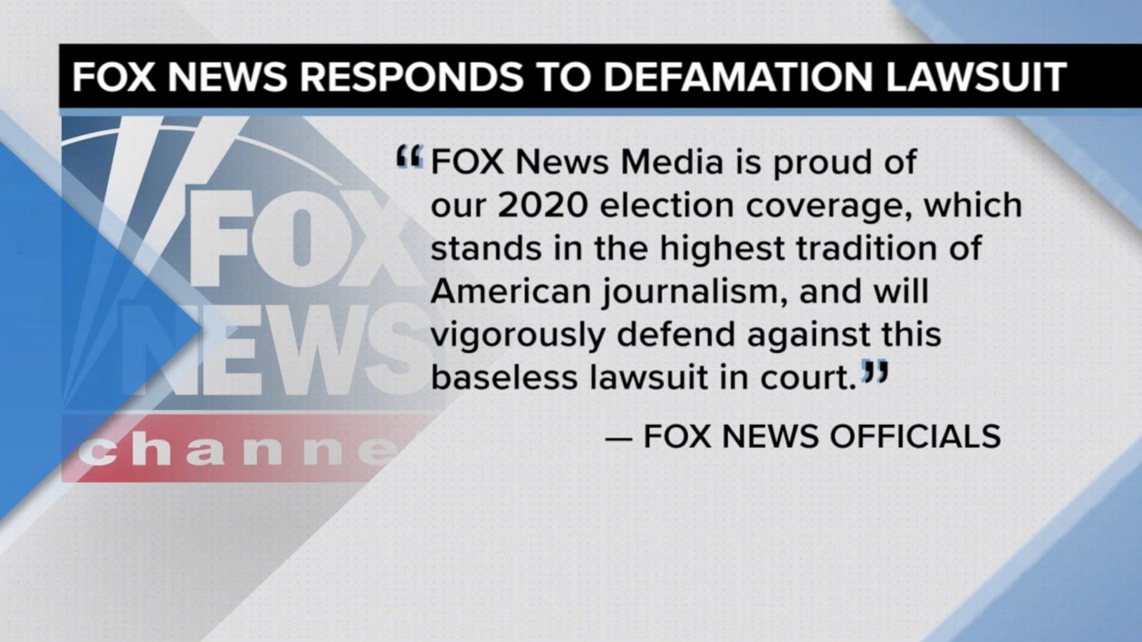 Fox News anchors privately refuted 2020 election claims: Filing Good