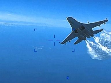 WATCH:  US releases footage of Russian fighter's clash with drone