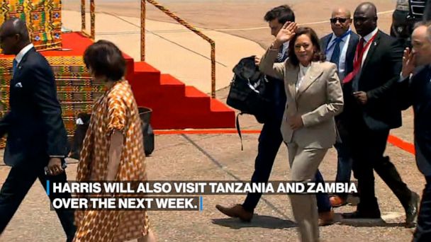 See Photo As US Vice-president Kamala Harris Arrives In Ghana For 3-day ...