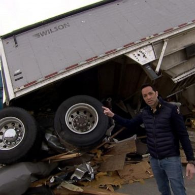 VIDEO: Tornado cleanup begins as another major storm moves cross country