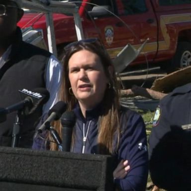 Gov. Sarah Huckabee Sanders and Little Rock Mayor Frank Scott Jr. on Saturday gave an update on a deadly tornado that left five people dead in the state. 