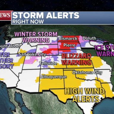 VIDEO: Severe weather expected to bring tornado, blizzard threats across country