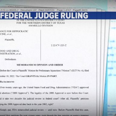 A federal judge in Texas on Friday ruled to suspend the FDA's approval of mifepristone, which is one of the most common methods of abortion in the country.