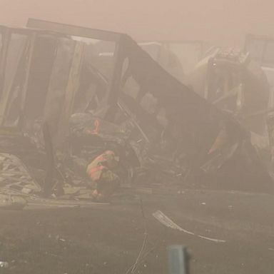 VIDEO: Crews clear Illinois interstate after a dust storm kills 6 and injured dozens 