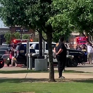 A gunman opened fire at an outdoor outlet mall just north of Dallas, Texas, according to officials.