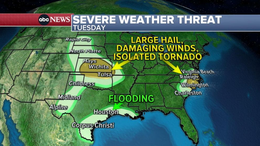 Video Central Plains braces for another round of severe weather - ABC News