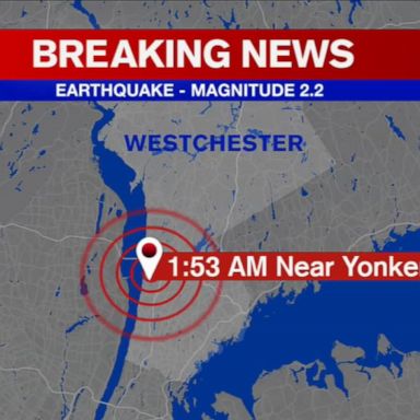 PHOTO: A 2.2 magnitude impacted the New York metro area around 1:50 a.m., according to the United States Geological Service.