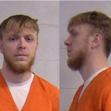 Norman Wolfe, 31, fled after allegedly kicking out the back window of a police transport vehicle in Louisville Thursday morning. 