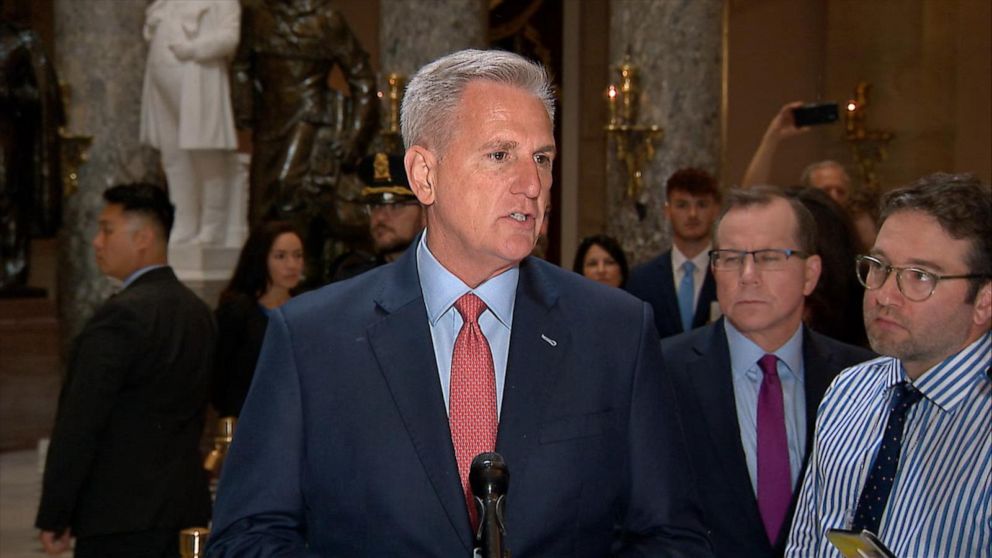 Video Abc News Live Mccarthy Slams Democrats As Debt Ceiling Talks