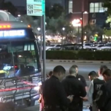 Police are searching for a suspect who allegedly stabbed a Los Angeles Metro Bus operator multiple times Wednesday evening, leaving him in critical condition.