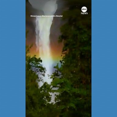 VIDEO: Lunar rainbows appear at Yosemite waterfall